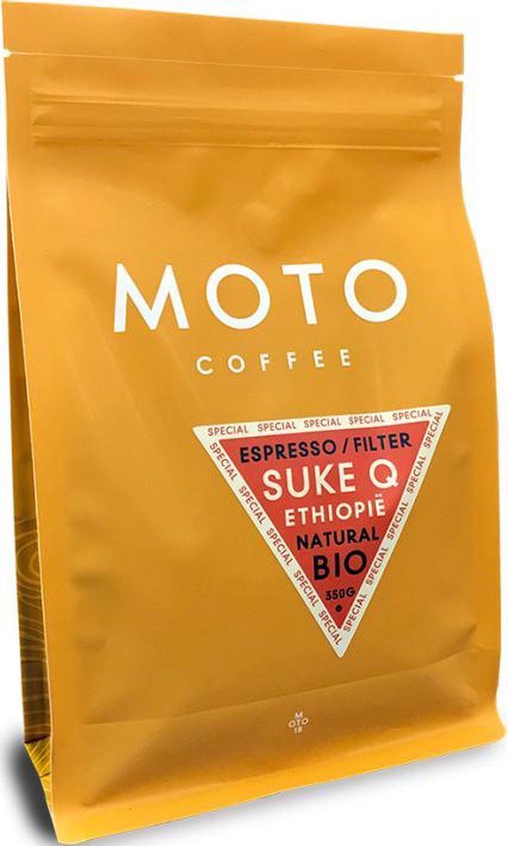Goedkoopste Moto Coffee - Ethiopië - Filtermaling - 350 gram - biologisch