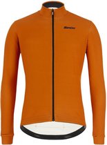 Santini Fietsshirt Lange Mouwen Heren Oranje - Gravel Thermal LS Jersey Orange - XL