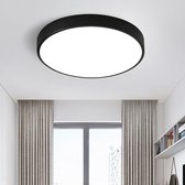 LED plafondlamp-bureaulamp-ultradunne plafondlamp-Zwart-3000K-36W-Warmwit