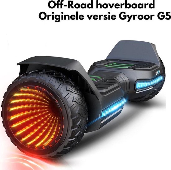 I-CIGO - Original Gyroor G5 - Éclairage de tunnel - Hoverboard tout-terrain  6,5 pouces