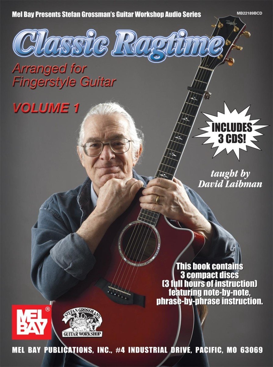 David Laibman - Classic Ragtime Volume 1 Arranged For Fingerstyle Guitar (3 CD)