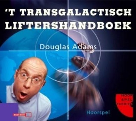 Cover van het boek 'Het transgalactisch liftershandboek' van Douglas Adams