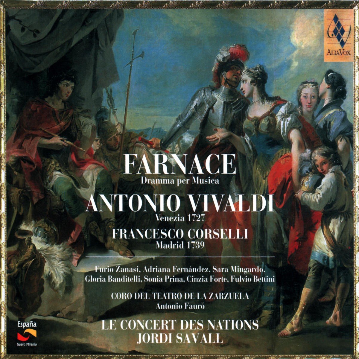 Coro Teatro Zarzuela, Le Concert Des Nations, Jordi Savall - Vivaldi: Farnace, Dramma Per Musica (CD) - Coro Teatro Zarzuela, Le Concert Des Nations, Jordi Savall