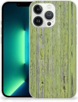 Cover Case iPhone 13 Pro Max Smartphone hoesje Green Wood