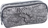 pennenetui Reflective 20 x 6 x 9 cm polyester grijs