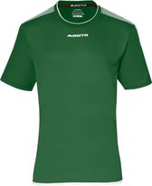 Masita | Sportshirt Heren & Dames Korte Mouw - Sevilla - Lichtgewicht Elastisch Voetbalshirt - Groen-Wit - 152