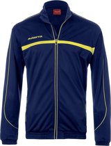 Masita | Trainingsjack Heren & Dames - Teamlijn Brasil - Steekzakken met Ritssluiting - NAVY/YELLOW - XL