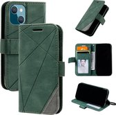 Book Case Apple iPhone 13 | Hoogwaardig PU Leren Hoesje | Lederen Wallet Case | Luxe Uitstraling | Telefoonhoesje | Pasjeshouder | Portemonnee | Groen