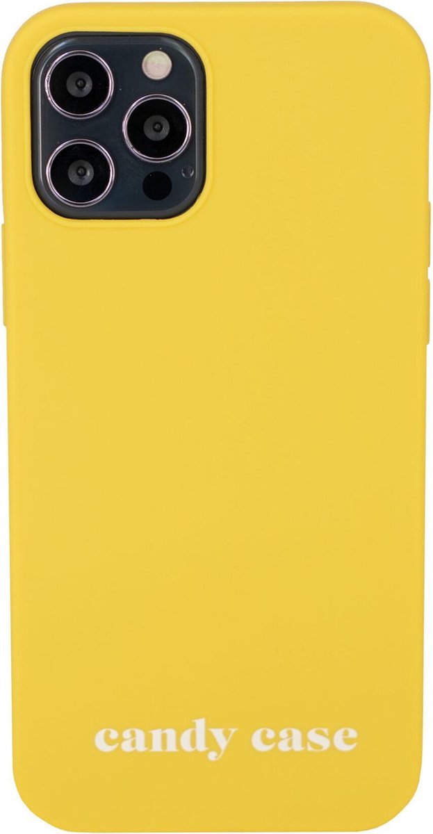 Candy basic Yellow iPhone hoesje - iPhone 12 pro max