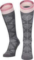 Sockwell Full Floral Dames Compressiekousen Klasse 1 Charcoal | Grijs | 32% Merinowol | Maat S/M | SW63W.850