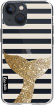 Casetastic Apple iPhone 13 mini Hoesje - Softcover Hoesje met Design - Glitter Sirene Tail Print