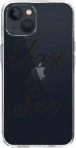 Casetastic Apple iPhone 13 Hoesje - Softcover Hoesje met Design - Chase The Sun Print