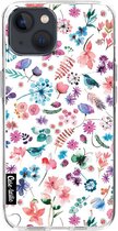 Casetastic Apple iPhone 13 Hoesje - Softcover Hoesje met Design - Flowers Wild Nature Print