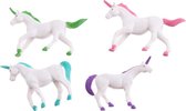 speelfiguur unicorn 4 x 7 cm 8 stuks