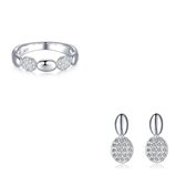 Di Lusso - Set Rodez - Cubic Zirkonia - Zilver 925 - Dames - 19.00 mm