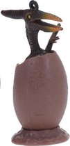 dinosaurus pteranodon 6 cm bruin 2-delig