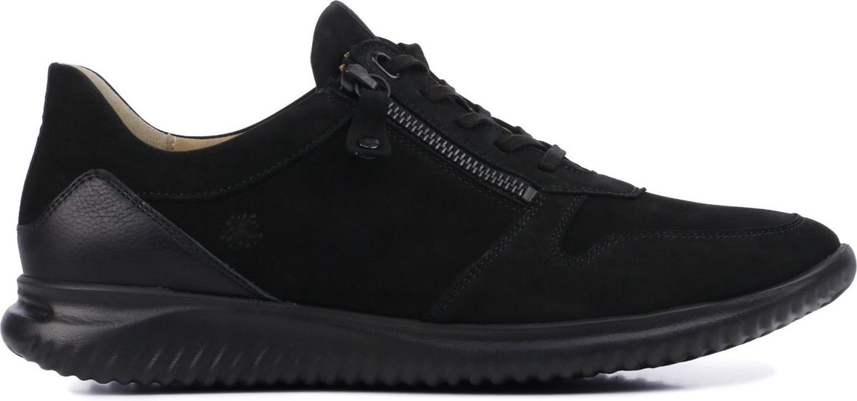 Hartjes Sneakers Dames - Lage sneakers / Damesschoenen - Nubuck - 111262     -  Zwart - Maat 42