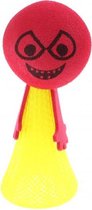 springfiguur Jump 8,5 cm kunststof/foam geel/rood