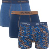 O'Neill boxers 3P mini logo & plain blauw - XL