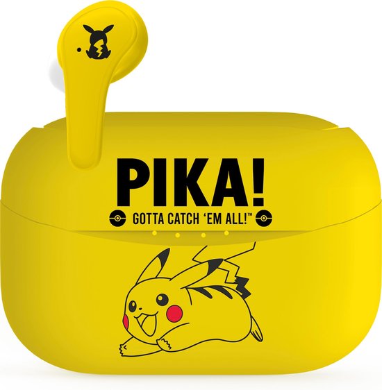 Pokémon - Pikachu - draadloze oordopjes - met oplaadcase - touch control - extra eartips - TWS earpods bluetooth