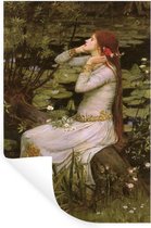 Muurstickers - Sticker Folie - Ophelia - schilderij van John William Waterhouse - 20x40 cm - Plakfolie - Muurstickers Kinderkamer - Zelfklevend Behang - Zelfklevend behangpapier - Stickerfolie