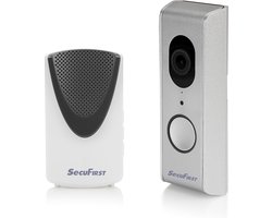 SecuFirst DID701S+ Slimme Video deurbel met camera met draadloze gong Grijs – 1080P – SD kaart 128GB opslag