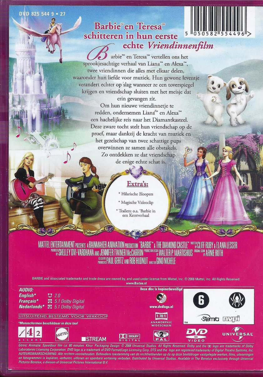 BARBIE & HET DIAMANTKASTEEL (D)[CLASSIC] (Dvd), Barbie | Dvd's | bol.com