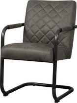 Kuipstoel - civo armchair - bull antracite - metaal - 57x70x86