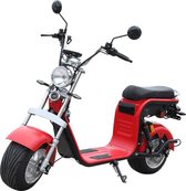 Retro Elektrische Scooter mat rood