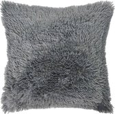 Rox Living Kussen Shaggy 40 X 40 Cm Textiel Antraciet