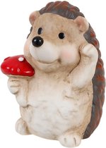 Herfst Decoratie - Egel beeldje - Herfst Beeld - Egel - Terracotta beeldje