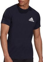 adidas Designed 2 Move Sportshirt - Maat XL  - Mannen - Donkerblauw - Wit