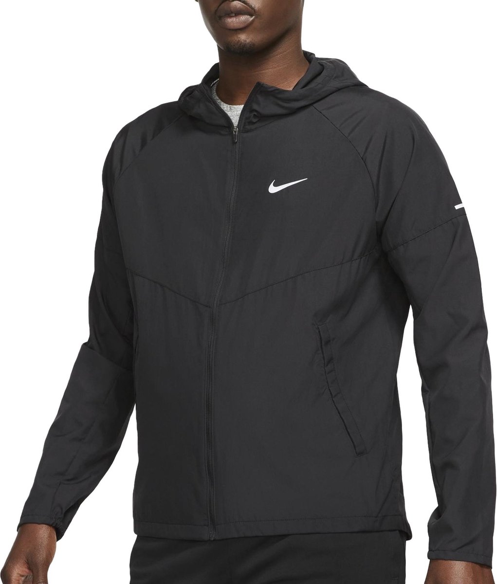 Nike Repel Miler Hardloopjack Heren Zwart
