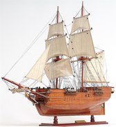 Houten schip - schaalmodel - the '' LADY WASHINGTON'' - miniatuur - 66 cm breed - Multicolor