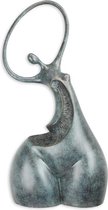 Bronzen beeld - Vrouwelijk torso - Sculptuur modernisme - 63,7 cm hoog