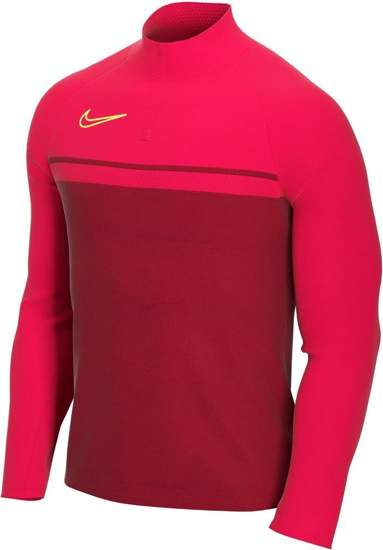 Nike Dri-FIT Sporttrui - Mannen - Donker rood - Rood - Geel