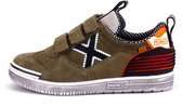 Munich Sneakers - Maat 33 - Unisex - Olijfgroen - Zwart - Rood