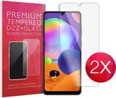 2X Screen protector - Tempered glass screenprotector voor Samsung Galaxy A22 - Glasplaatje voor telefoon - Screen cover - 2 PACK