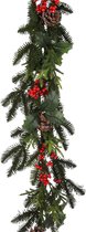 House of Seasons Larry Guirlande - L180 cm - Groen, Rood