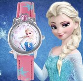 Horloge Frozen Elsa & Frozen - Lichtroze - Meisjes