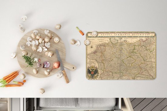 Set de table - Carte - Europe - Vintage - 45x30 cm - 6 pièces