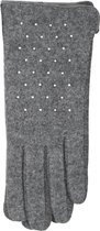 Handschoenen dames met touchscreen en glitter