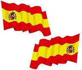 Stickers Vlag Spanje (2 uds)
