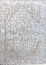The Rug Republic Jacquard Woven LAYSON Ivory/Taupe 8 x 10 ft CARPET