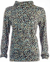 NED T-shirt Camile met ruime col in kleur Indian Teal