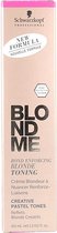 Permanente Kleur Blondme Toning Schwarzkopf Staal blauw (60 ml)