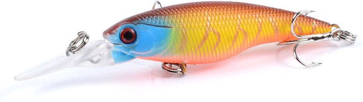 Kunstaas Roofvis - Blue Brown Yellow - 8,5cm - Snoek - Baars - Snoekbaars - Hengelsport