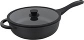 Redstone Hapjespan 29 cm - Grillpan 29cm - XL Grillpan Red Stone - Alle warmtebronnen - Inductie, Gas & Electrisch