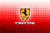 Ferrari - Metalen bord - Formule 1 - f1 - ferari - formula 1 -F1 - vaderdag - farrari - farari - vaderdagcadeau - vaderdag cadeau - mannen cadeau - mancave - formul 1 - ferarri - charles lecl