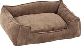 J-Line Hondenbed Ribfluweel Bruin Extra Large